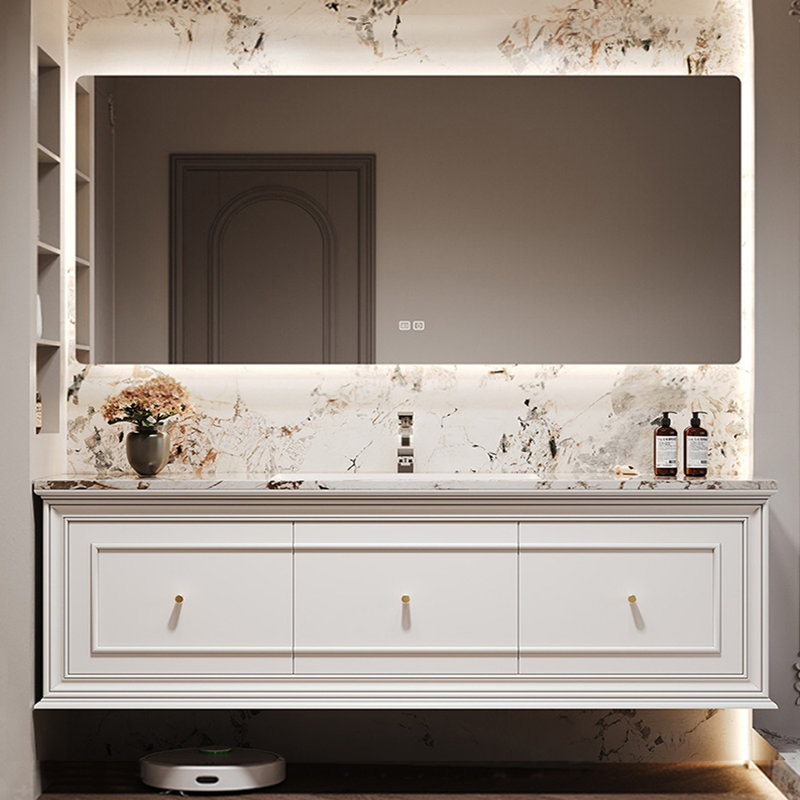 Meuble-lavabo de style américain, Blanc