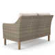 Brayden 52'' High-Density Polyethylene (HDPE) Wicker Outdoor Loveseat with Sunbrella Cushions