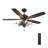Huntley 52-inch Ceiling Fan with Remote, Light Kit Included