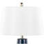 Lampe de table contemporaine en céramique 22 "avec corps blanc et doré Penenope-318169425