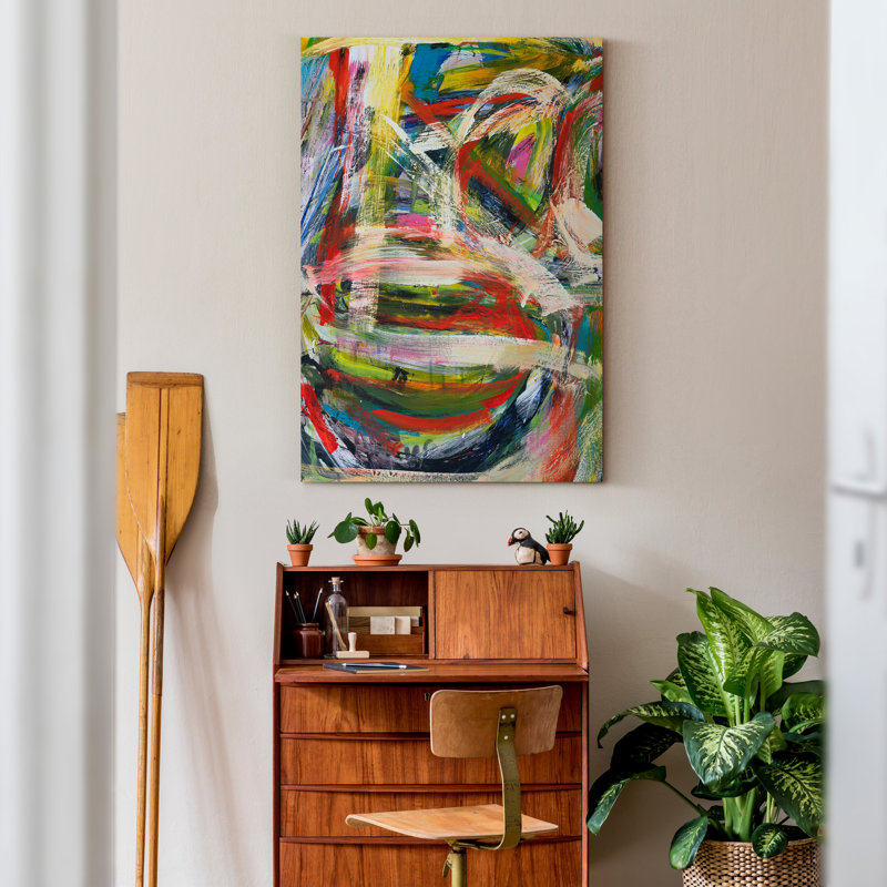 «Gold and Gray Exploration IX», reproduction d'art sur toile, H 12 po x l 8 po x P 1 po