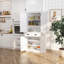 Garde-manger de 72 po avec tablettes réglables et grand tiroir, blanc-89131801