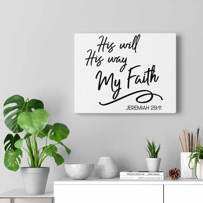 Way My Faith - Wrapped Canvas Print, 28cm H x 36cm W