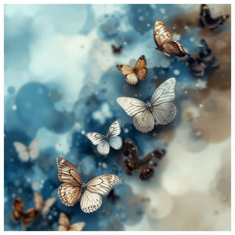 Butterflies In Flight Comforter, Queen