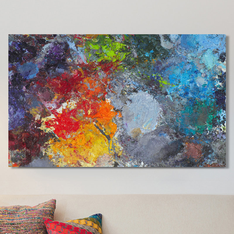 « fire & ice », reproduction d’art sur toile tendue, H 18 po x l 30 po x P 1 po