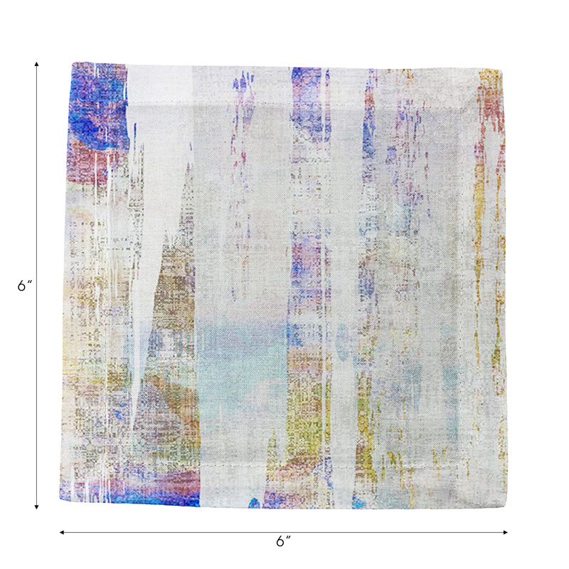 Cotton Blend Square Napkins, Coast