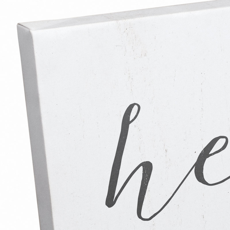 Hello New Day Canvas Print, 12" H x 12" W