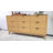 Fluted 9-Drawer Large Capacity Dresser Cabinet, 59'' Wide Wood Chest With Metal Handle, Natural-1267417190