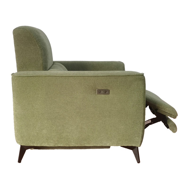 Jastin 39.5"W Modern Power Recliner with Adjustable Footrest, Green
