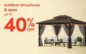 outdoor structure & spa clearance