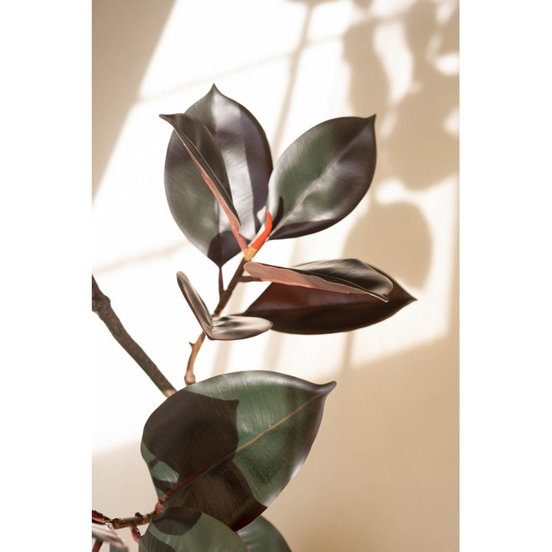  Hévéa artificiel en plastique vert 45 po H