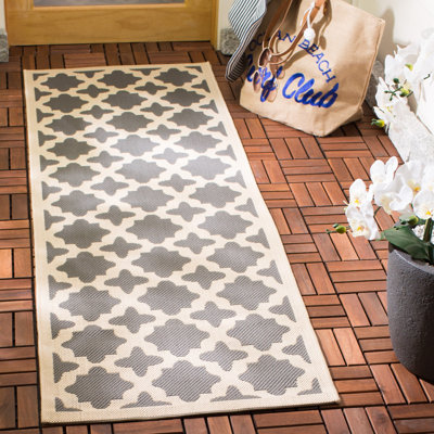 Tapis d'intérieur / extérieur à motif géométrique Herefordshire Performance