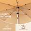 Parasol de table d'extérieur 10 pi - Beige à décoloration