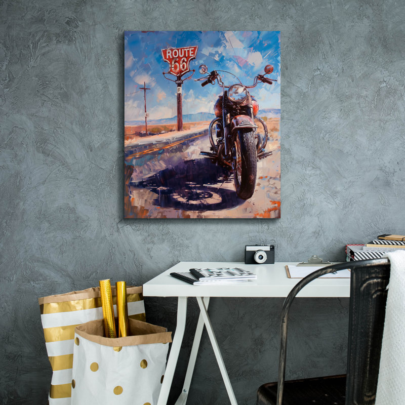  «Ridin Down The Highway» par Doron David, art mural sur toile, 20 po x 24 po, H 24 po x l 20 po