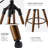 Swivel Adjustable Height Bar Stool,Counter Height Barstools With Metal Frame Counter Height Chairs With Footrest For Kitchen, Dining Room-571036926