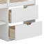 Lit mezzanine bas avec bureau roulant, tablette et tiroirs-526155153