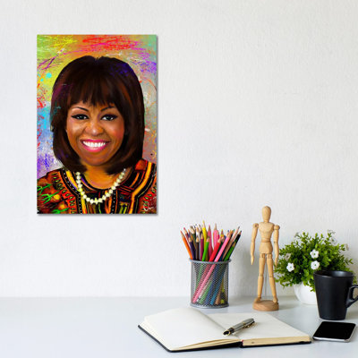 Michelle Obama 1 Piece Wrapped Canvas Painting