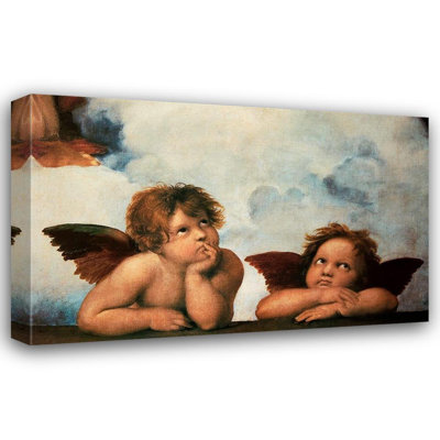 Art sur toile tendue de la galerie Astoria Grand Raphael, «Cherub's Virgin Mary» (détail)
