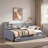 Upholstered Daybed With Storage Shelves And 2 Drawers-1984590208