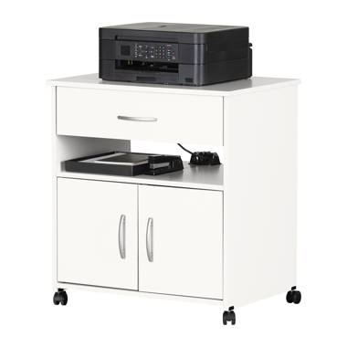 South Shore Axess 44 W Computer Desk With Storage Pure White