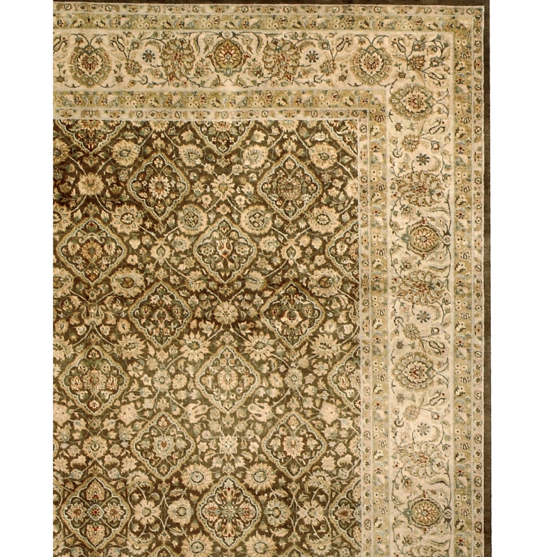 Hand Knotted Wool Oriental Area Rug, Rectangle 8' x 10'