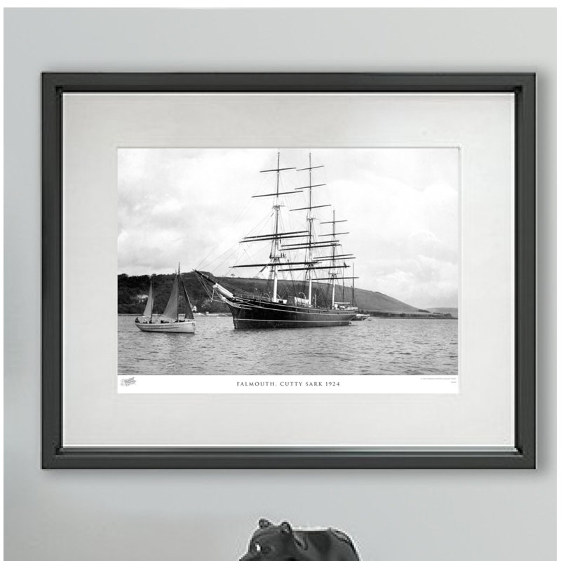 Falmouth, Cutty Sark 1924 - Single Picture Frame Print, 45cm H x 60cm W x 2.3cm D