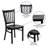 Jophy Vertical Back Metal Restaurant Chair-1971726451