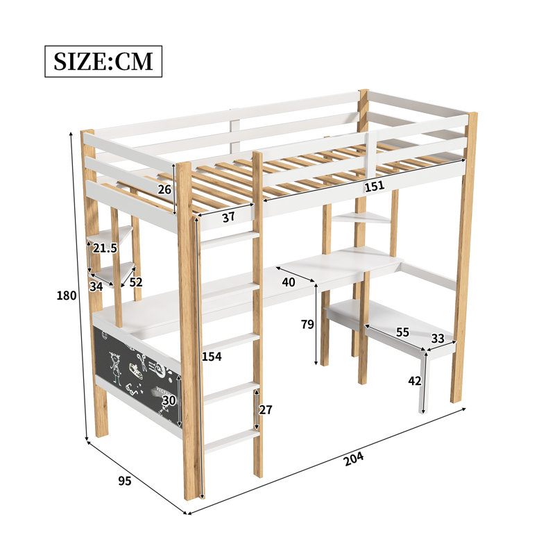 Solid Wood Bed