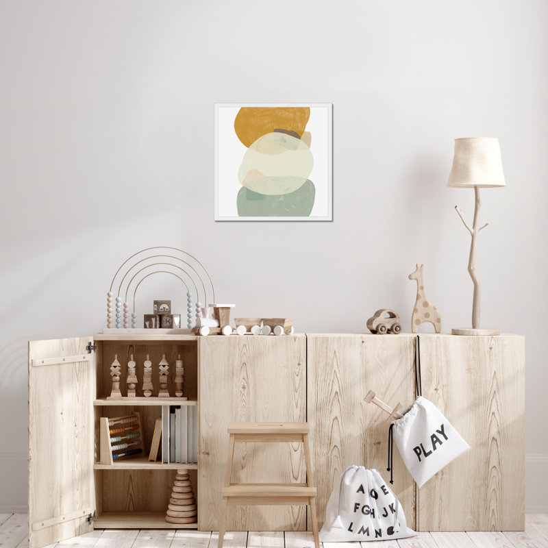 Platelet III - Painting, 55cm H x 55cm W, White Framed Paper Print