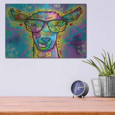 Trinx 'Cool Goat' by Dean Russo Metal Wall Art