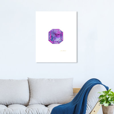 Emerald Purple by Glitter Enthusiast  Painting on Canvas