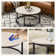 Small Accent Table with Engineered Wood Top