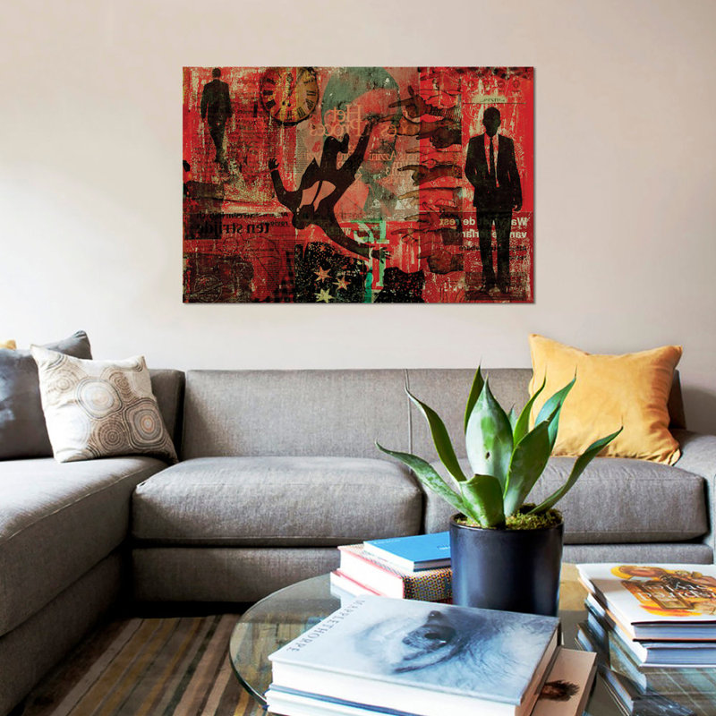 « cinq minutes après douze », impression sur toile, H 18 po x l 26 po x P 1,5 po