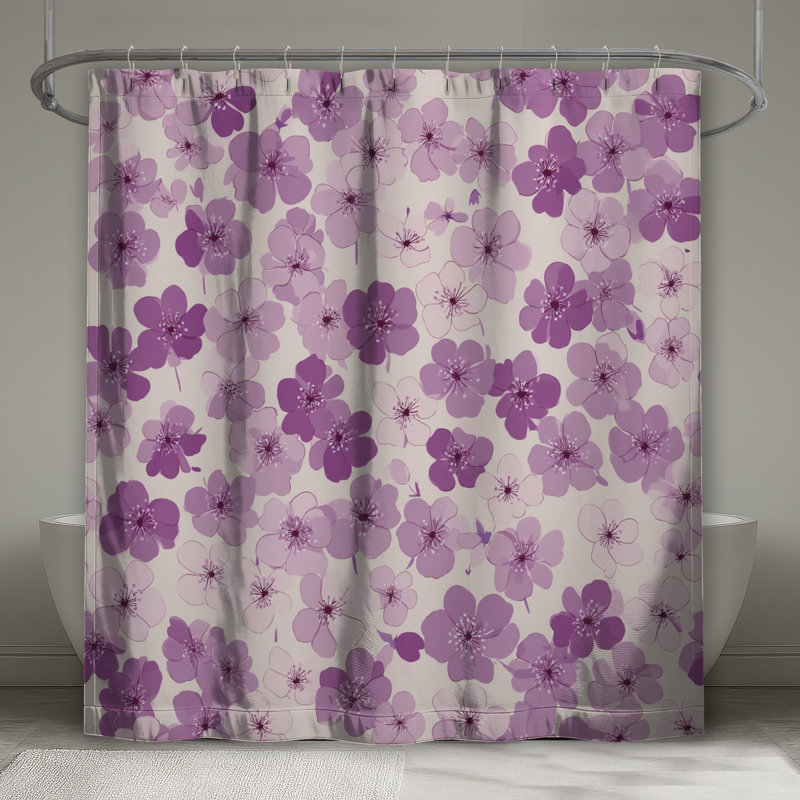 Rideau de douche à fleurs - Cottage Cottage, 70in W x 84in H