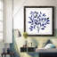 Impression encadrée «Deep Blue Branch I» - prête à être accrochée-31920686-31920721-31960156