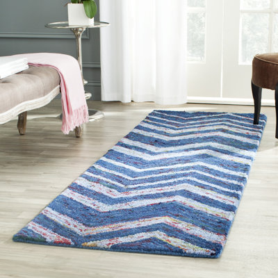 Mardell Hand Tufted Cotton Chevron Rug