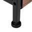 Rustic Brown Bedside Table With Charging - Hidden Storage & Functional Shelves Spacious Drawer