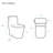 Concorde One-Piece Square Toilet