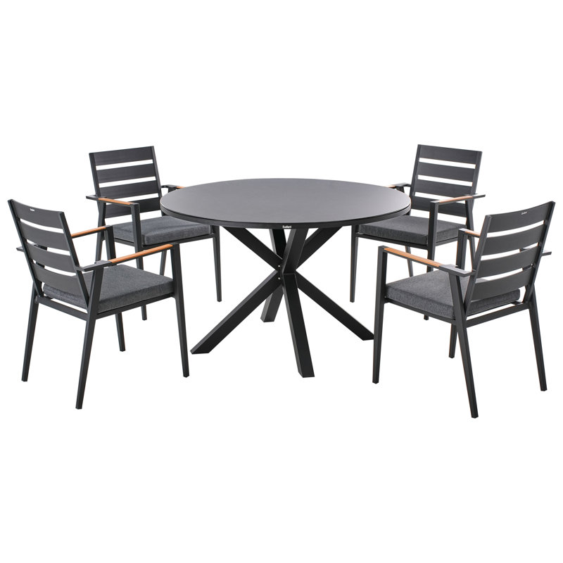 Goulette Round 5 - Piece 4 - Person Outdoor Table Set
