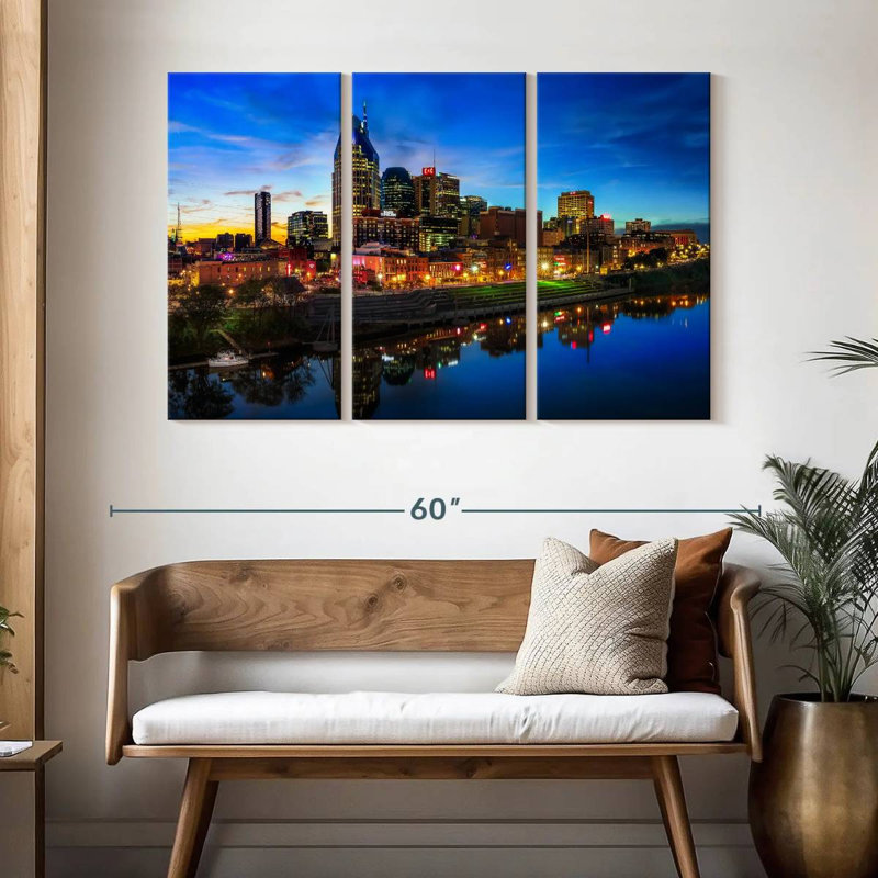 Paysage urbain Sirci Nashville, H 32 po x l 50 po