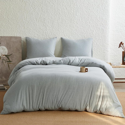 100% Jersey Knit Cotton Duvet Duvet Cover Set