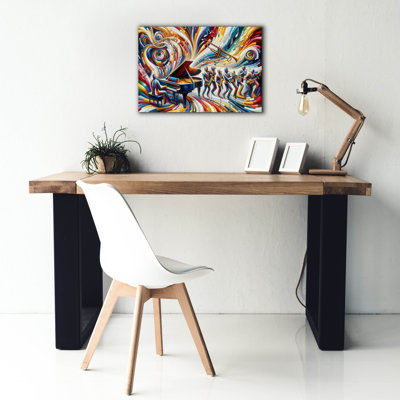 «Jazzplotion» par Rich Monet, art mural sur toile