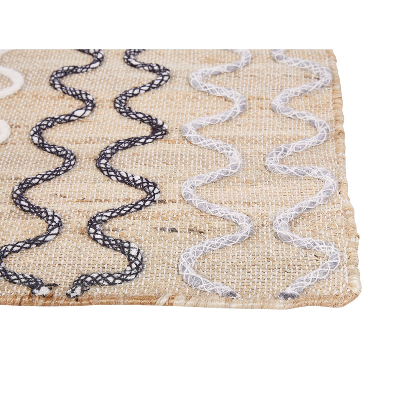 Narka Chevron Hand Woven Area Rug, Rectangle 140 x 200cm