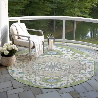 Machine Washable Indoor/Outdoor Chayden ACN985 Rug