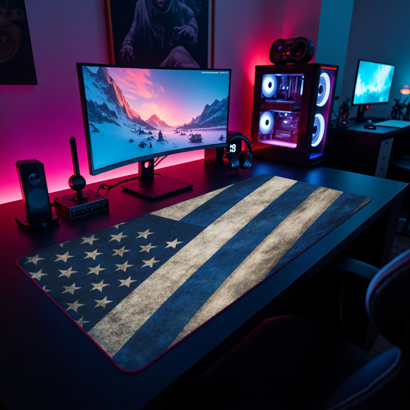Polyester Desk Pad, 31.5x15.5