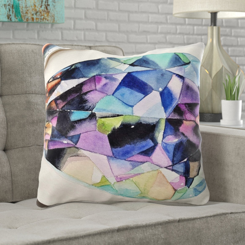 Coussin décoratif art Coova, Intérieur, Microsuède