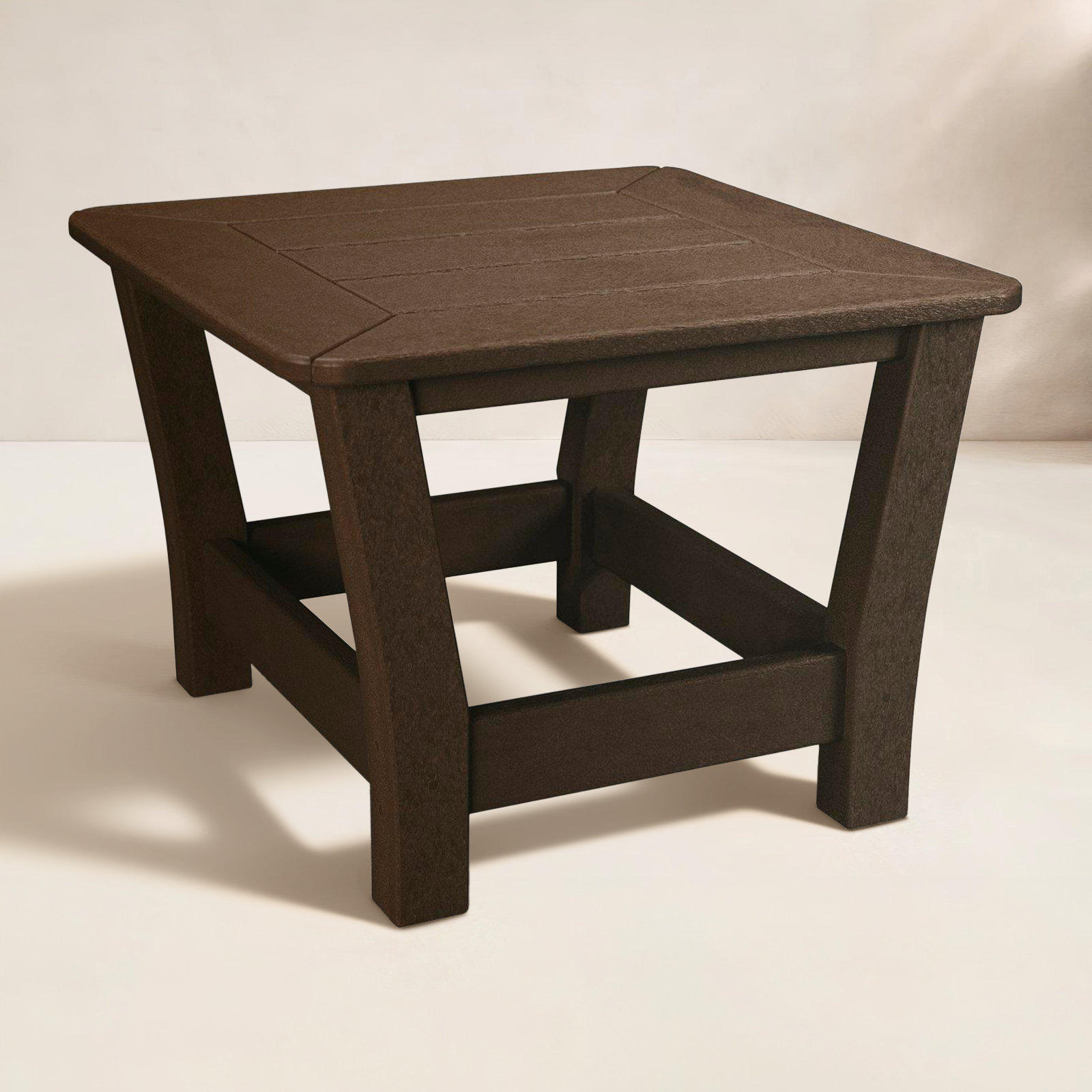 POLYWOOD® Harbour 23" Patio Side Table, Mahogany