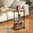 Semicircular Side Table - Brown