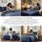 Southshore Fine Linens Vilano Oversized Quilt Set, Double-Brushed Microfiber Lightweight Quilted Bedding with Waffle Geometric Pattern and 2 Pillow Shams, Full/Queen, Dark Blue-1001114994-1001114977