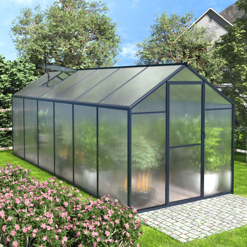 Serre plusieurs tailles, Gris, L 6 pi x P 12 pi